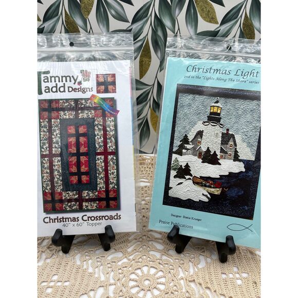 Lot of Eight Christmas Quilting Patterns (Patterns only - No supplies) NIP - Picture 5 of 5